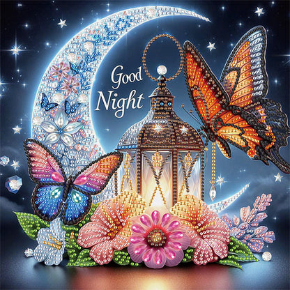 Crescent Butterfly - Special Shaped Drill Diamond Painting 30*30CM