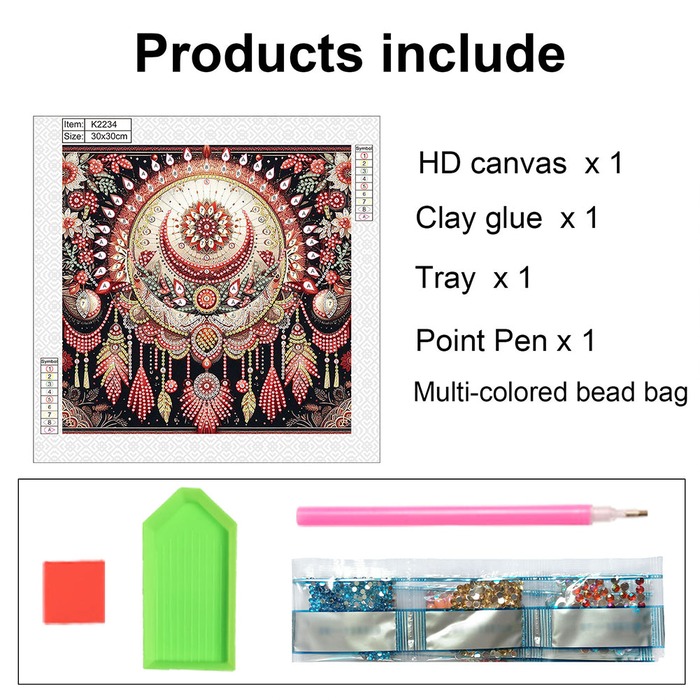Dream Catcher - Special Shaped Drill Diamond Painting 30*30CM