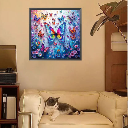 Butterfly - Full Square Drill Diamond Painting 30*30CM