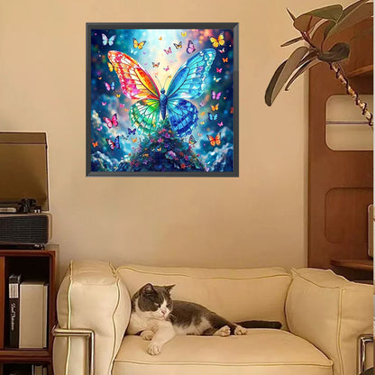 Butterfly - Full Square Drill Diamond Painting 30*30CM