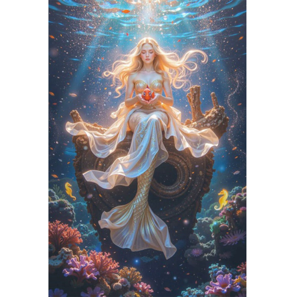 Mermaid - Full Square Drill Diamond Painting 40*60CM