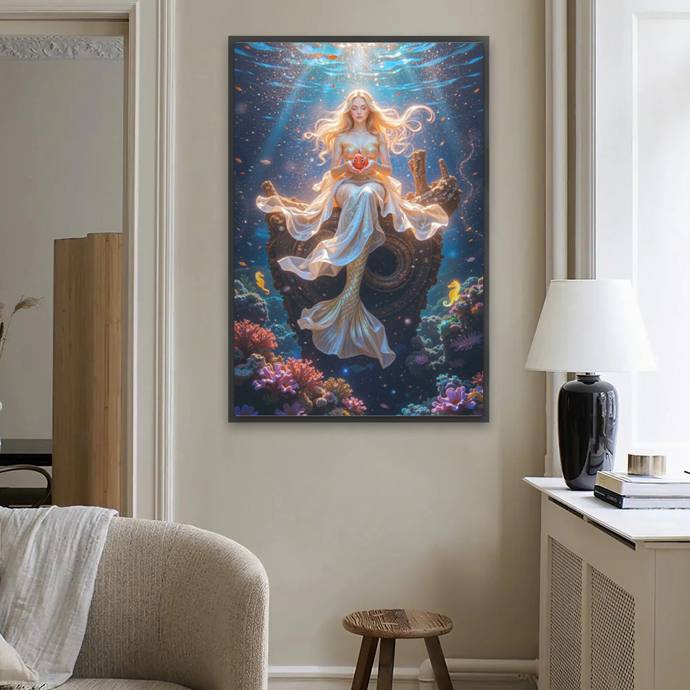 Mermaid - Full Square Drill Diamond Painting 40*60CM