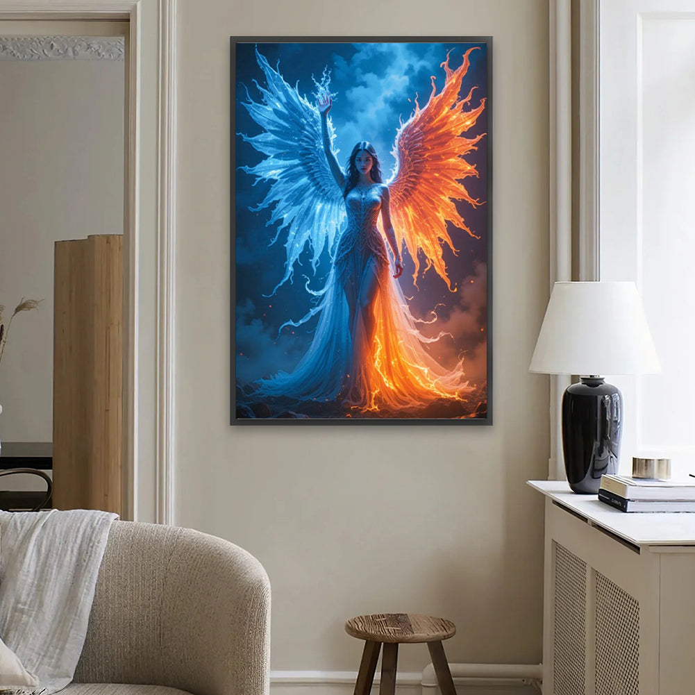 Ice And Fire Angel - Full Square Drill Diamond Painting 40*60CM