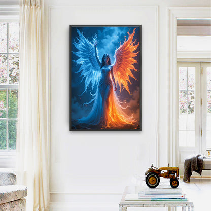 Ice And Fire Angel - Full Square Drill Diamond Painting 40*60CM