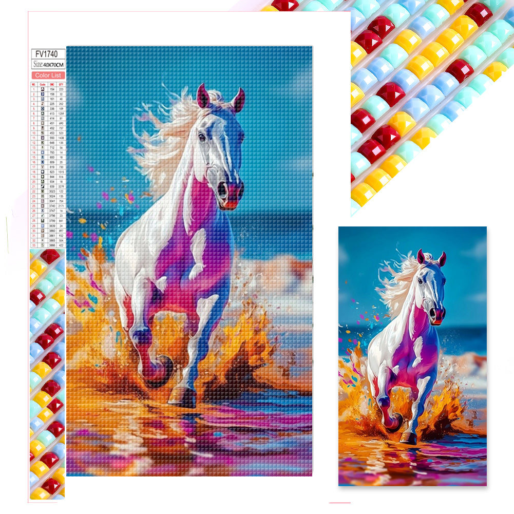 Running Horse - Full Square Drill Diamond Painting 40*70CM