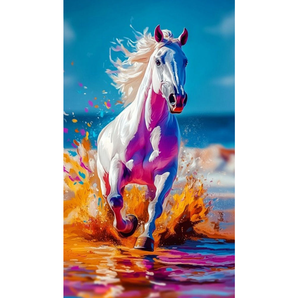 Running Horse - Full Square Drill Diamond Painting 40*70CM