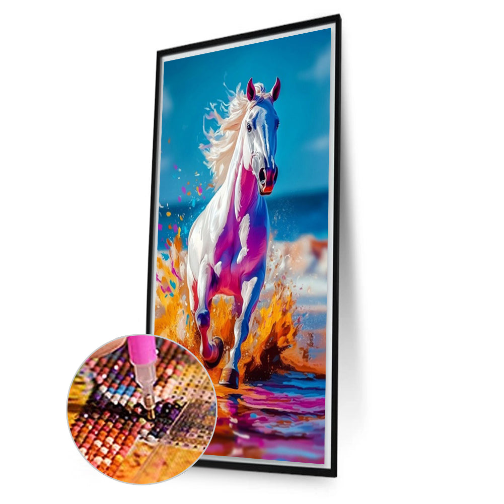 Running Horse - Full Square Drill Diamond Painting 40*70CM
