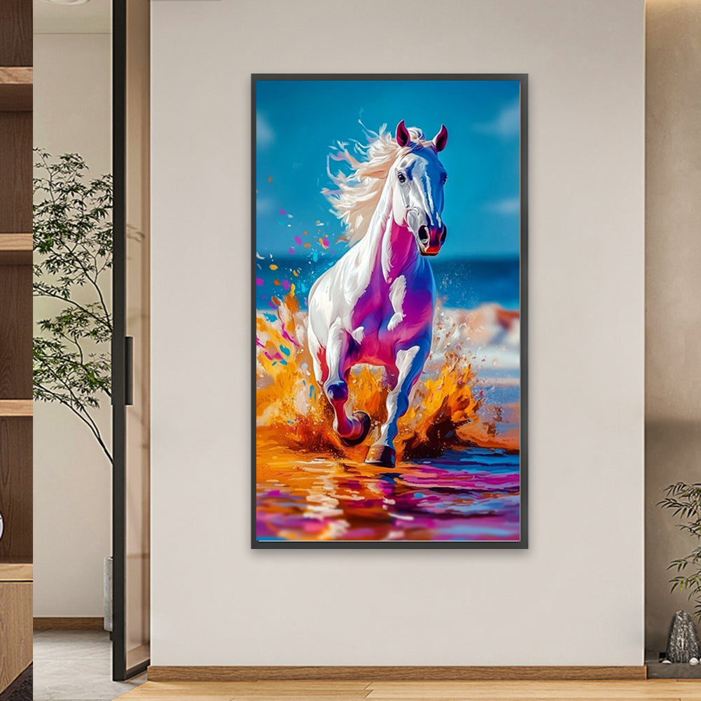 Running Horse - Full Square Drill Diamond Painting 40*70CM