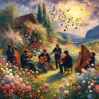 Concert In The Garden - Full Round Drill Diamond Painting 50*50CM