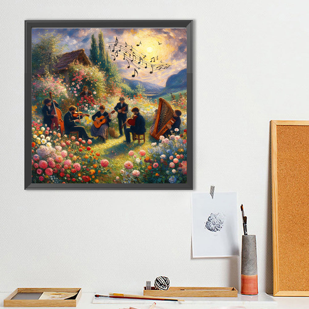 Concert In The Garden - Full Round Drill Diamond Painting 50*50CM