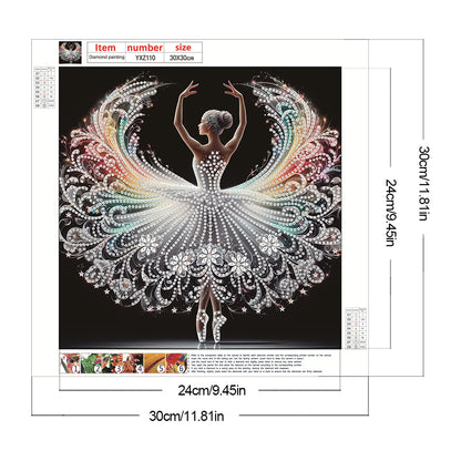 Dancing Girl - Special Shaped Drill Diamond Painting 30*30CM