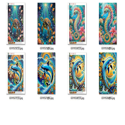 Marine Animals - Special Shaped Drill Diamond Painting 30*40CM
