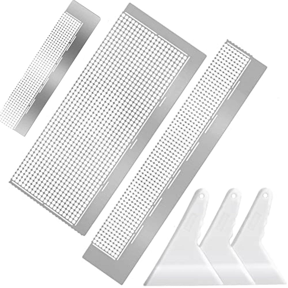 3Pcs Stainless Steel Diamond Painting Ruler 400 800 1020/216 400 800 Blank Grids