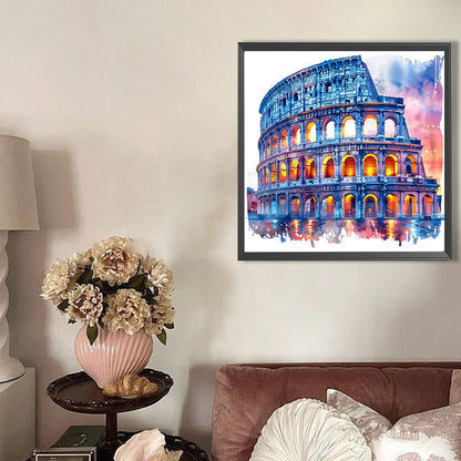 Colosseum In Rome, Italy - Full AB Round Drill Diamond Painting 40*40CM
