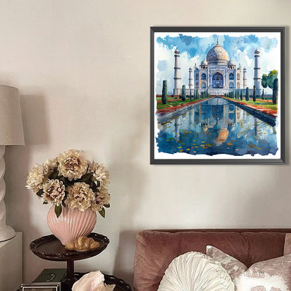 Taj Mahal In India - Full AB Round Drill Diamond Painting 40*40CM