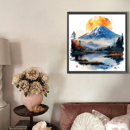 Mount Fuji, Japan - Full AB Round Drill Diamond Painting 40*40CM