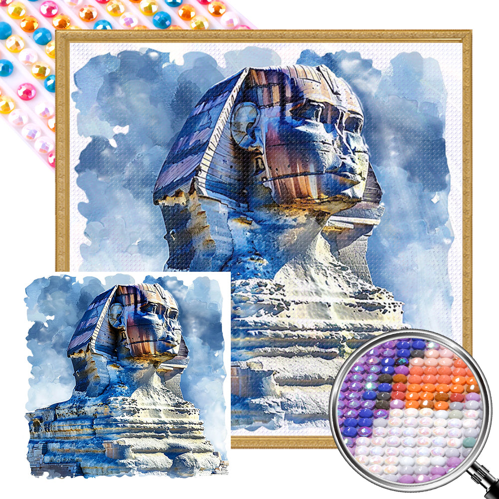 Sphinx In Egypt - Full AB Round Drill Diamond Painting 40*40CM