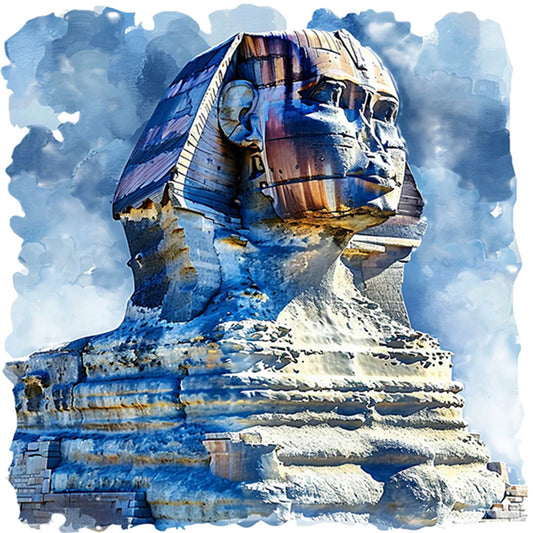 Sphinx In Egypt - Full AB Round Drill Diamond Painting 40*40CM