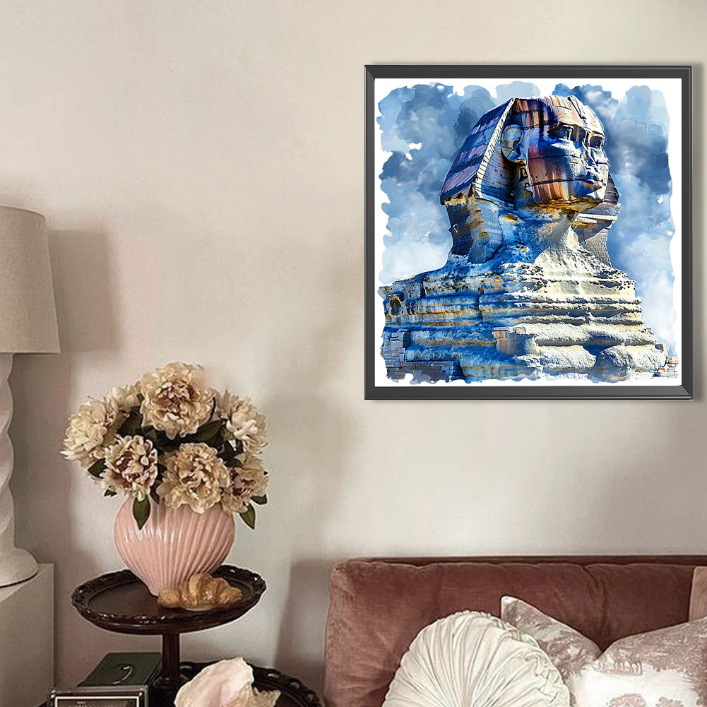 Sphinx In Egypt - Full AB Round Drill Diamond Painting 40*40CM