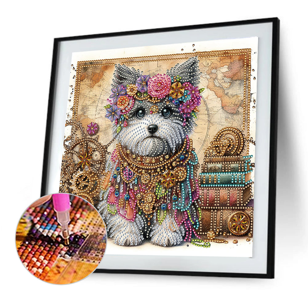 Dog - Special Shaped Drill Diamond Painting 30*30CM