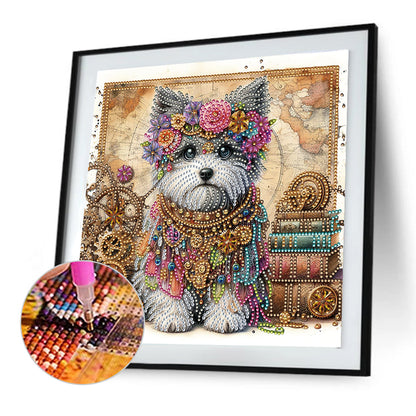 Dog - Special Shaped Drill Diamond Painting 30*30CM