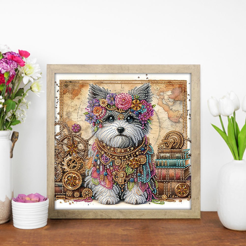 Dog - Special Shaped Drill Diamond Painting 30*30CM