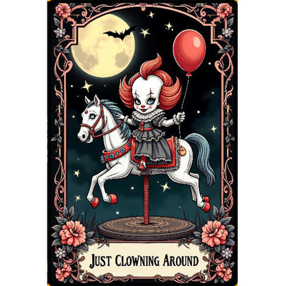 Halloween Horror Movie Tarot Cards - Full Round Drill Diamond Painting 40*60CM