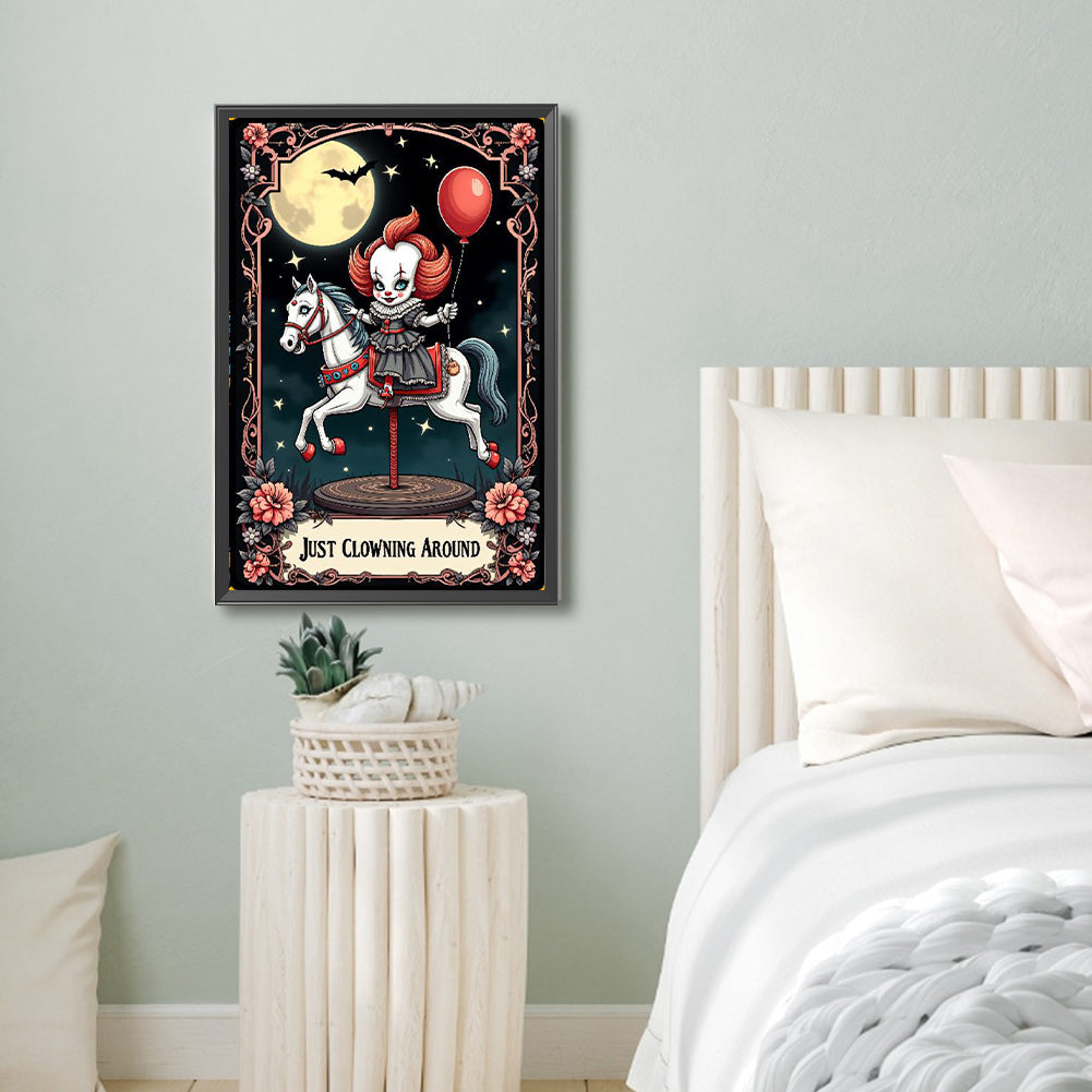 Halloween Horror Movie Tarot Cards - Full Round Drill Diamond Painting 40*60CM