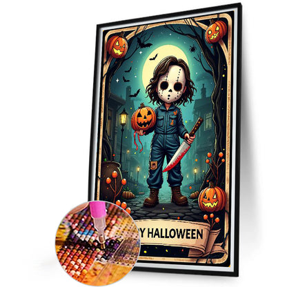 Halloween Horror Movie Tarot Cards - Full Round Drill Diamond Painting 40*60CM