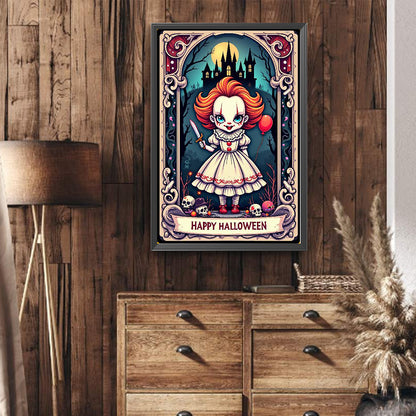 Halloween Horror Movie Tarot Cards - Full Round Drill Diamond Painting 40*60CM