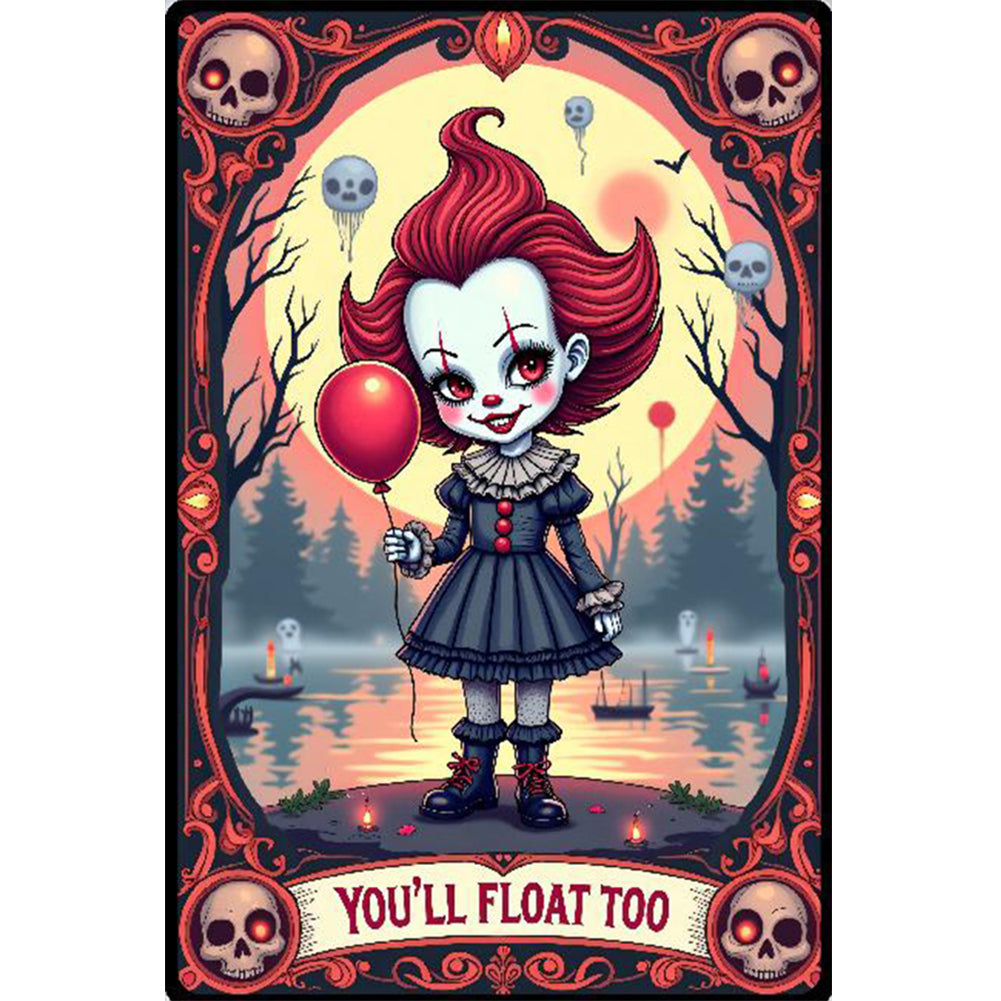 Halloween Horror Movie Tarot Cards - Full Round Drill Diamond Painting 40*60CM