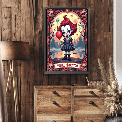 Halloween Horror Movie Tarot Cards - Full Round Drill Diamond Painting 40*60CM