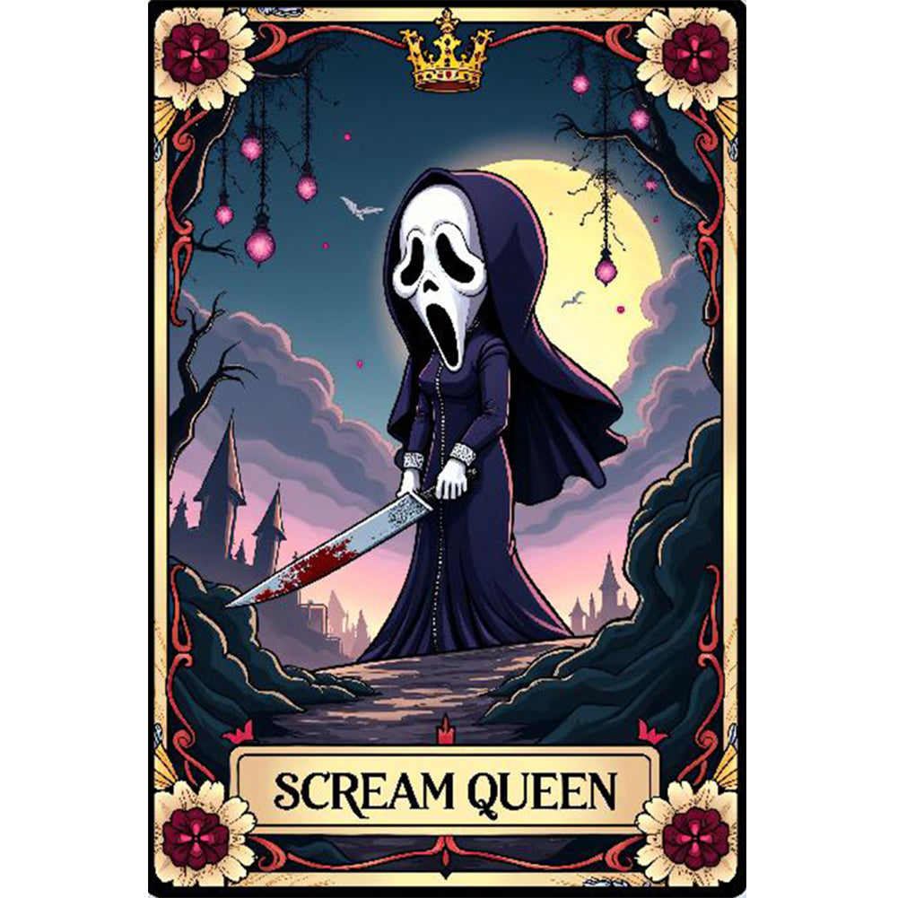 Halloween Horror Movie Tarot Cards - Full Round Drill Diamond Painting 40*60CM