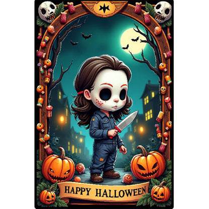 Halloween Horror Movie Tarot Cards - Full Round Drill Diamond Painting 40*60CM