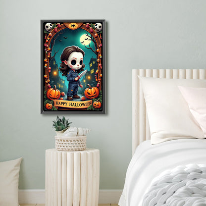 Halloween Horror Movie Tarot Cards - Full Round Drill Diamond Painting 40*60CM