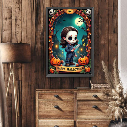 Halloween Horror Movie Tarot Cards - Full Round Drill Diamond Painting 40*60CM