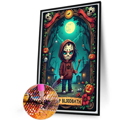 Halloween Horror Movie Tarot Cards - Full Round Drill Diamond Painting 40*60CM