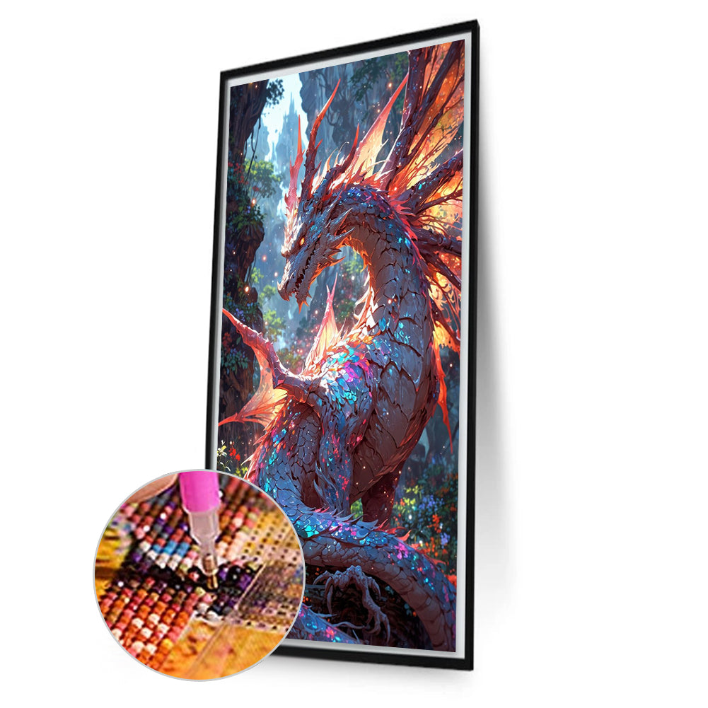 Dragon - Full Round Drill Diamond Painting 40*70CM