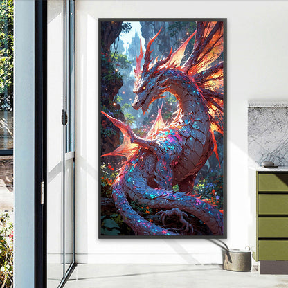 Dragon - Full Round Drill Diamond Painting 40*70CM