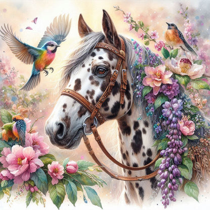 Horse - Full Round Drill Diamond Painting 40*40CM