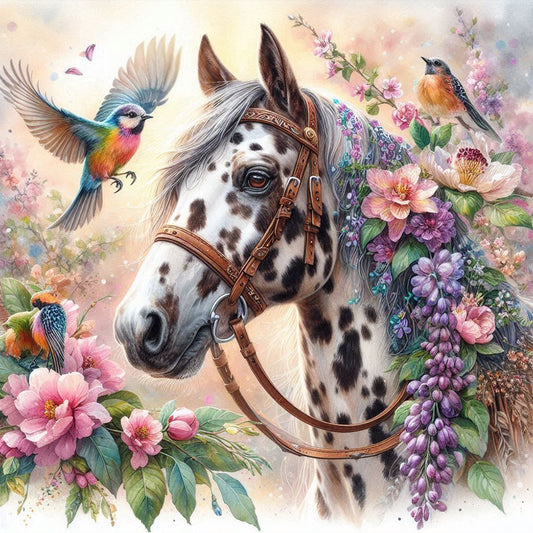Horse - Full Round Drill Diamond Painting 40*40CM