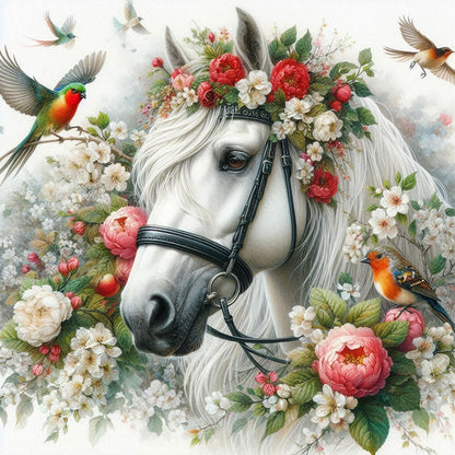 Horse - Full Round Drill Diamond Painting 40*40CM