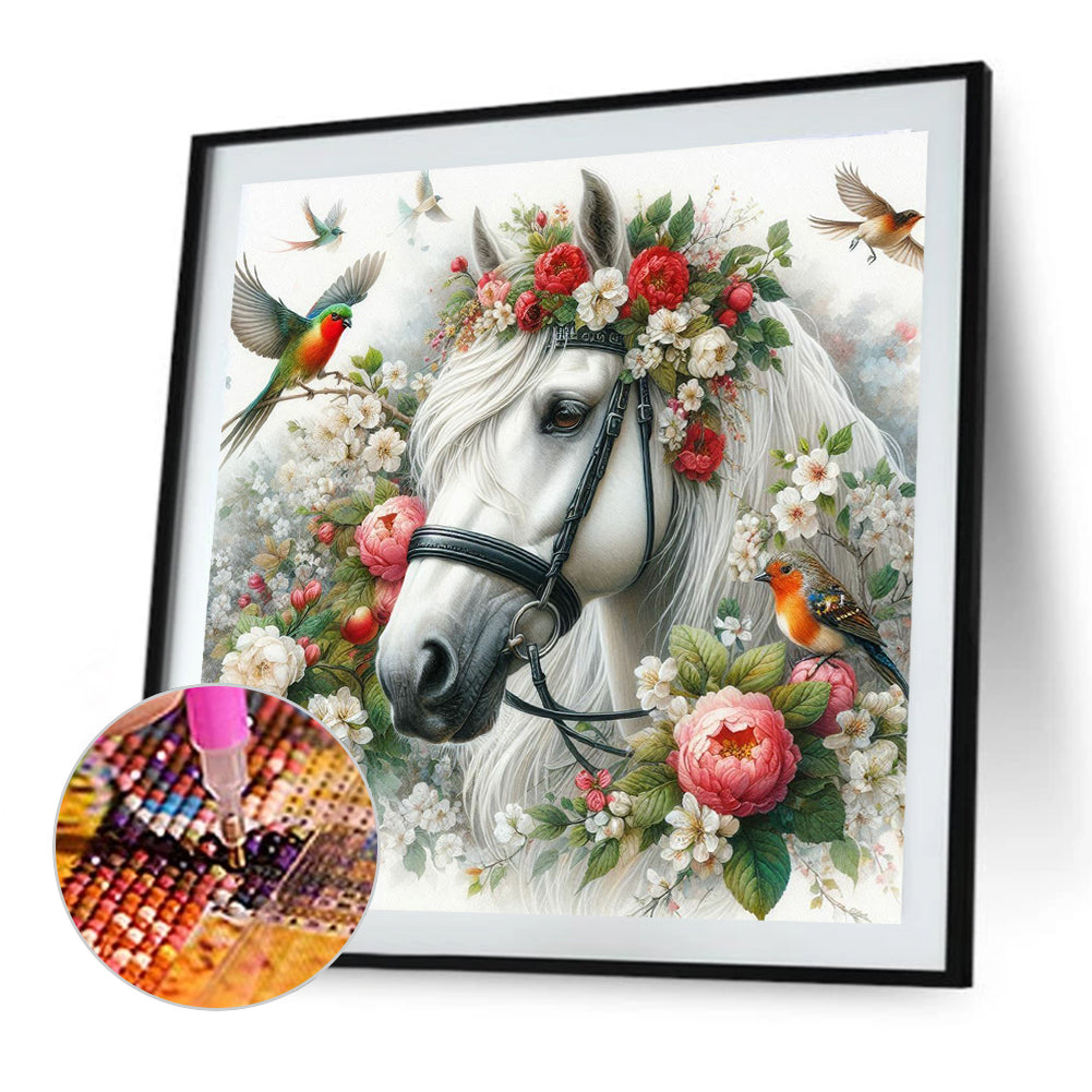 Horse - Full Round Drill Diamond Painting 40*40CM