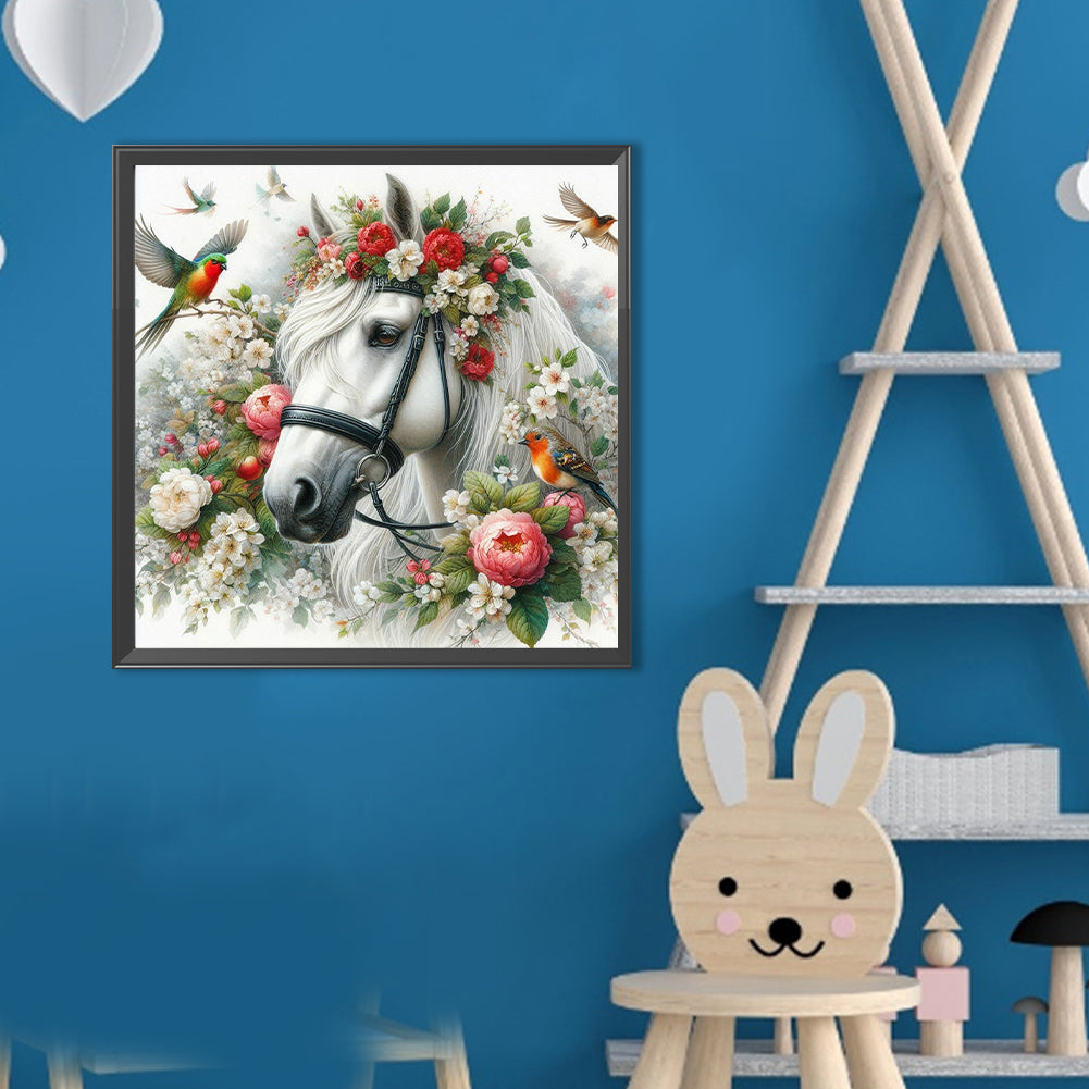Horse - Full Round Drill Diamond Painting 40*40CM