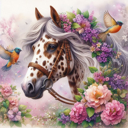 Horse - Full Round Drill Diamond Painting 40*40CM