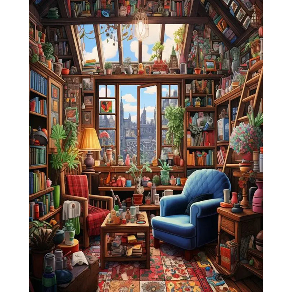 Study - Full Square Drill Diamond Painting 40*50CM