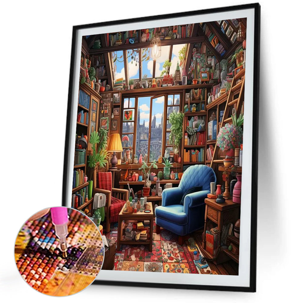 Study - Full Square Drill Diamond Painting 40*50CM