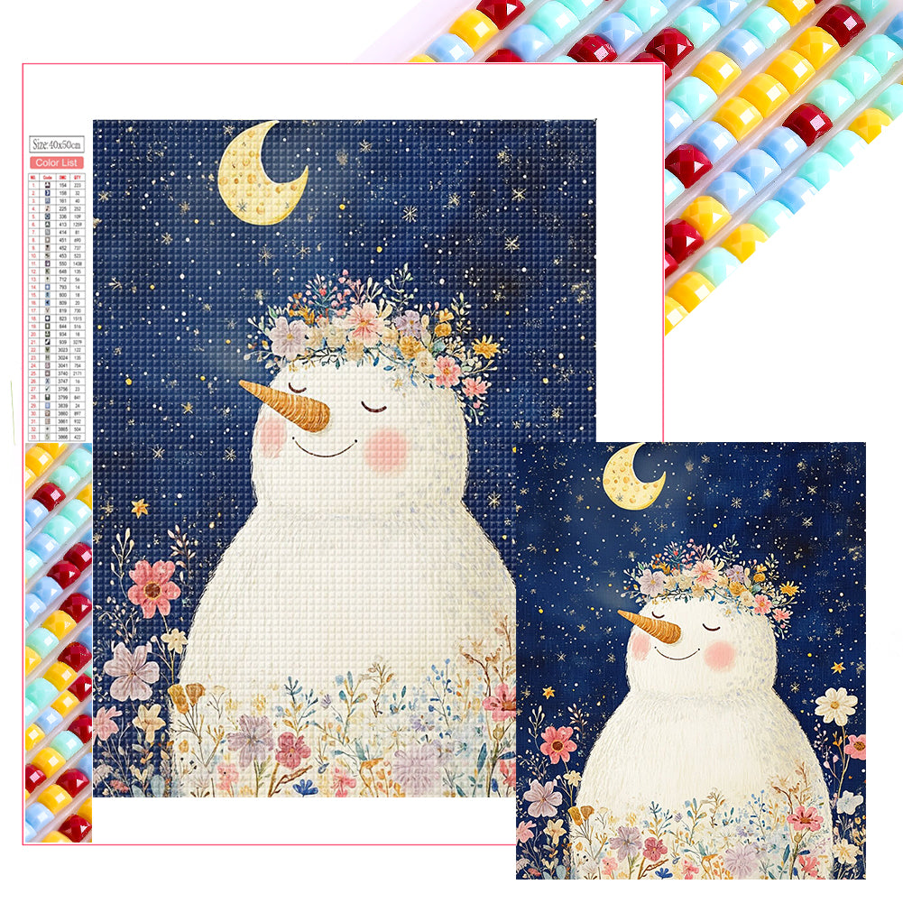 Snowman - Full Square Drill Diamond Painting 45*50CM