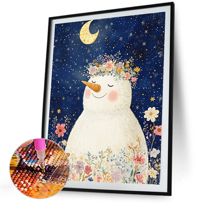 Snowman - Full Square Drill Diamond Painting 45*50CM