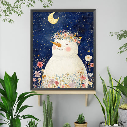 Snowman - Full Square Drill Diamond Painting 45*50CM